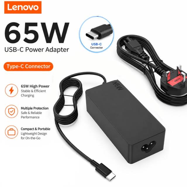Kiwang Lenovo Type C 65W Charger — Chargers
